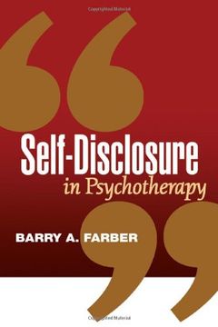 portada Self-Disclosure in Psychotherapy (en Inglés)