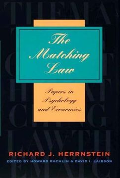 portada The Matching Law: Papers in Psychology and Economics (en Inglés)