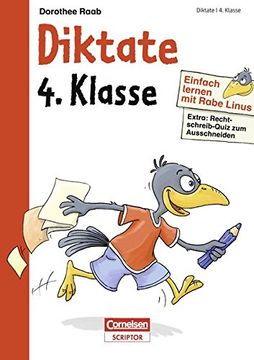 portada Einfach Lernen mit Rabe Linus - Diktate 4. Klasse (en Alemán)