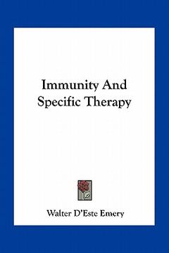 portada immunity and specific therapy (in English)