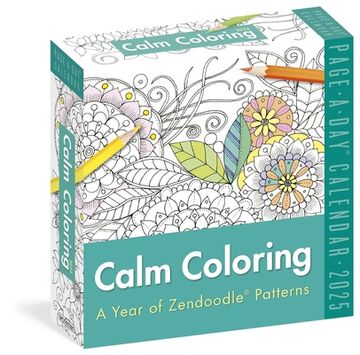 portada Calm Coloring Page-A-Day Calendar 2025: A Year of Zendoodle(R) Patterns (en Inglés)