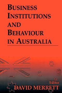 portada business institutions and behaviour in australia (en Inglés)