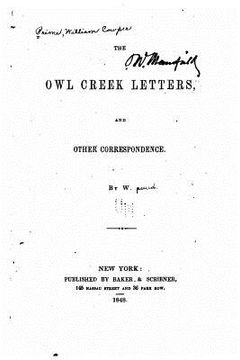 portada The Owl Creek letters, and other correspondence (en Inglés)