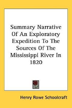 portada summary narrative of an exploratory expedition to the sources of the mississippi river in 1820 (in English)