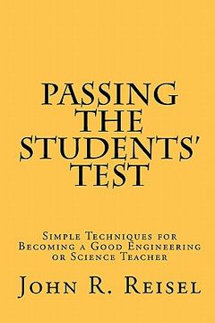 portada passing the students' test (en Inglés)