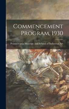 portada Commencement Program, 1930 (en Inglés)