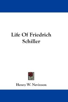 portada life of friedrich schiller (en Inglés)
