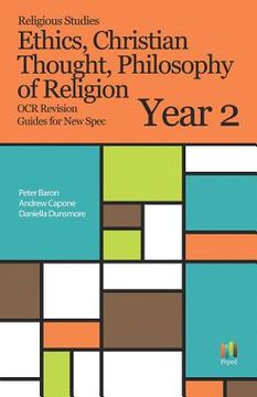 portada Religious Studies: Philosophy of Religion, Ethics, Christian Thought OCR Revision Guides New Spec Year 2 (en Inglés)
