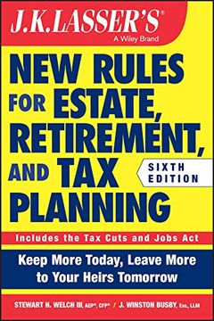 portada Jk Lasser's new Rules for Estate, Retirement, and tax Planning (en Inglés)