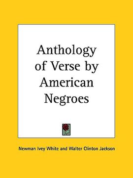 portada anthology of verse by american negroes