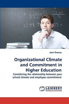 portada organizational climate and commitment in higher education (en Inglés)