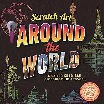 portada Scratch Art: Around the World: Adult Scratch art Activity Book (in English)