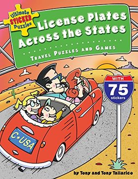 portada Ultimate Sticker Puzzles: License Plates Across the States: Travel Puzzles and Games 