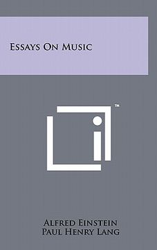portada essays on music (en Inglés)