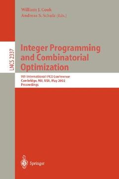 portada integer programming and combinatorial optimization: 9th international ipco conference, cambridge, ma, usa, may 27-29, 2002. proceedings (en Inglés)