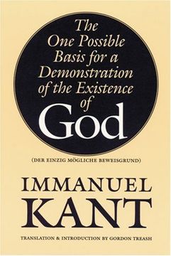 portada Der Einzig Mogliche Beweisgrund: The one Possible Basis for a Demonstration of the Existence of god (Bison Book) (in English)