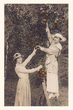 portada Vintage Journal Women Picking Oranges (en Inglés)