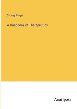 portada A Handbook of Therapeutics (en Inglés)