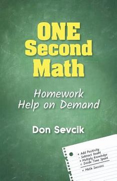 portada One Second Math: Homework Help On Demand (en Inglés)