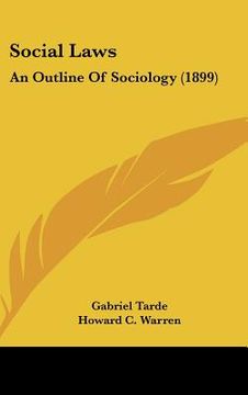 portada social laws: an outline of sociology (1899) (in English)