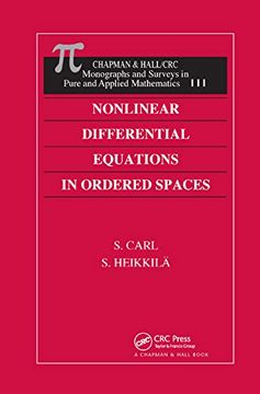 portada Nonlinear Differential Equations in Ordered Spaces (Monographs and Surveys in Pure and Applied Mathematics) (in English)