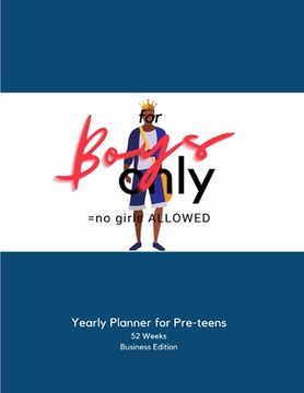 portada for BOYS Only: Planner (en Inglés)