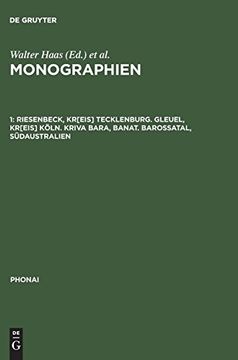 portada Monographien, 1, Riesenbeck, Kr[Eis] Tecklenburg. Gleuel, Kr[Eis] Köln. Kriva Bara, Banat. Barossatal, Südaustralien (Phonai) (en Alemán)