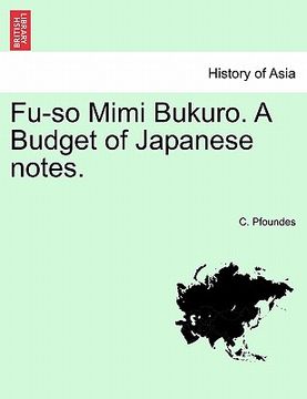 portada fu-so mimi bukuro. a budget of japanese notes. (en Inglés)