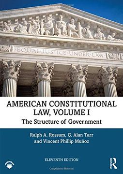 portada American Constitutional Law, Volumes 1 and ii: American Constitutional Law, Volume i: The Structure of Government (Volume 1) (in English)