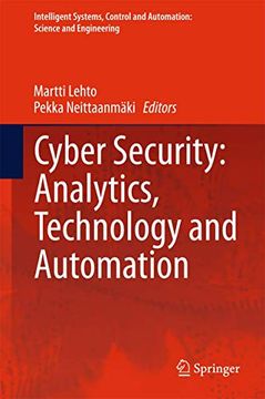 portada Cyber Security: Analytics, Technology and Automation (en Inglés)