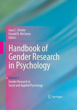 portada Handbook of Gender Research in Psychology: Volume 2: Gender Research in Social and Applied Psychology (in English)
