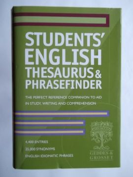 portada Students" English Thesaurus and Phrasefinder (in English)