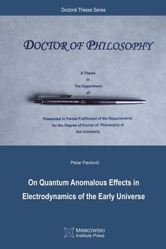 portada On Quantum Anomalous Effects in Electrodynamics of the Early Universe (en Inglés)