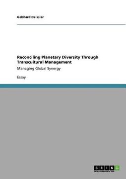portada reconciling planetary diversity through transcultural management (en Inglés)