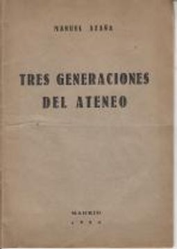 portada Tres Generaciones Del Ateneo