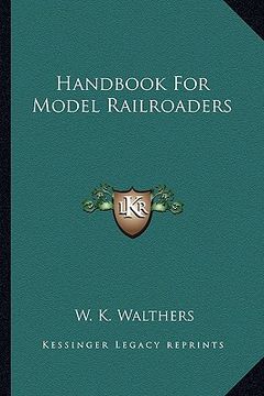 portada handbook for model railroaders (in English)