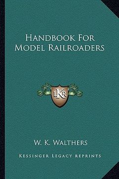 portada handbook for model railroaders (en Inglés)