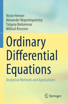 portada Ordinary Differential Equations: Analytical Methods and Applications (en Inglés)