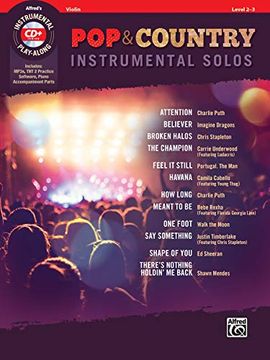 portada Pop & Country Instrumental Solos for Strings: Book & CD
