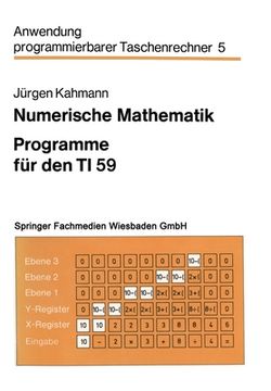 portada Numerische Mathematik: Programme für den TI 59 (en Alemán)