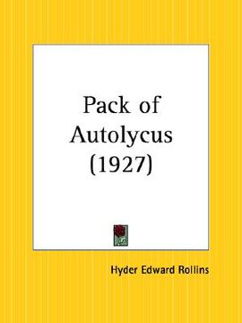 portada pack of autolycus (en Inglés)