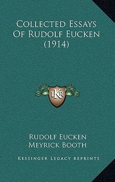 portada collected essays of rudolf eucken (1914) (en Inglés)