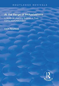 portada At the Verge of Inclusiveness: A Study of Learning Support in Post-Compulsory Education (en Inglés)