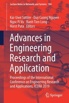 portada Advances in Engineering Research and Application: Proceedings of the International Conference on Engineering Research and Applications, Icera 2019