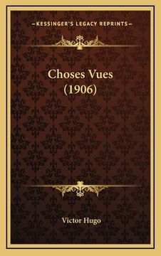 portada Choses Vues (1906) (in French)