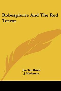 portada robespierre and the red terror (en Inglés)