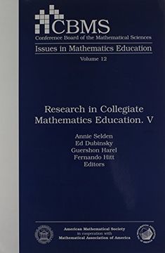 portada Research in Collegiate Mathematics Education. V (Cbms Issues in Mathematics Education) 