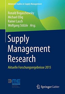 portada Supply Management Research: Aktuelle Forschungsergebnisse 2015 (en Alemán)