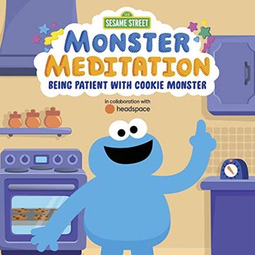 portada Monster Meditation: Being Patient With Cookie Monster (Sesame Street) (en Inglés)