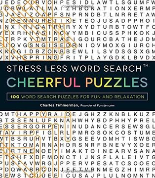 portada Stress Less Word Search™ Cheerful Puzzles: 100 Word Search Puzzles for Fun and Relaxation